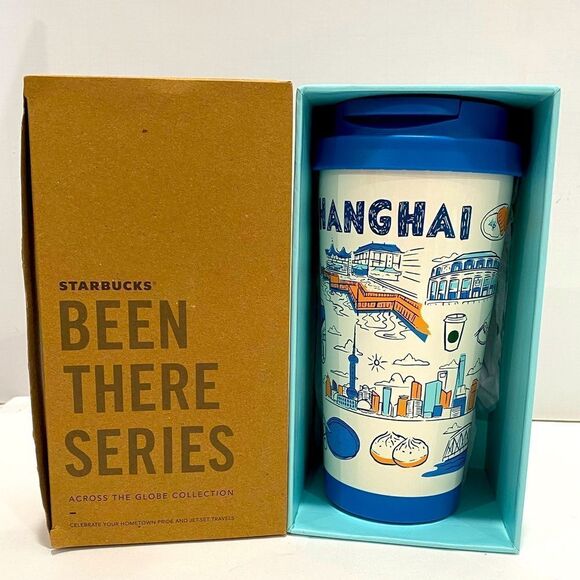 Starbucks Been There Series 16oz Tumbler Shanghai City China Blue New With Tags - Picture 1 of 13